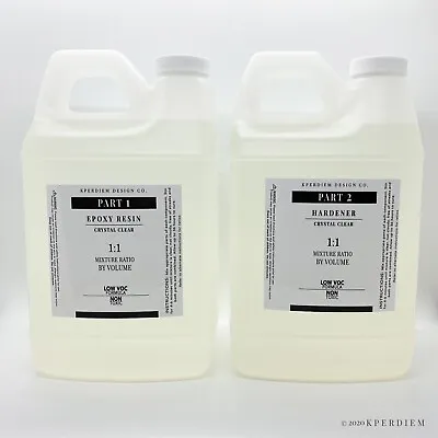 Crystal Clear Epoxy Resin 1:1 Mixing Ratio - 1 Gallon Kit • $59.99