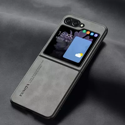 $8.79 • Buy For Samsung Galaxy Z Flip5 Flip4 Flip3 Shockproof Hybrid Leather Slim Case Cover