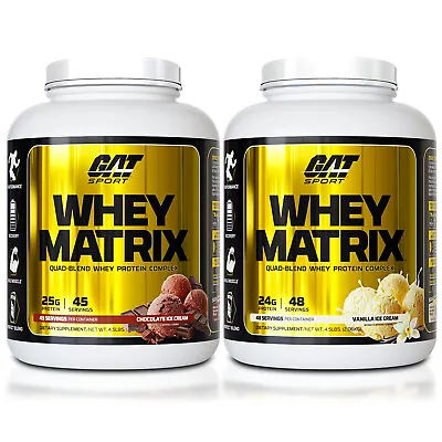 GAT Sports WHEY MATRIX 4.5lbs Quad-Blend Whey Protein LOW FAT : 24g Per Serv • $48.95