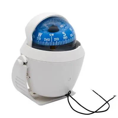 Sea Marine Compass With Mount Compasses Ball Waterproof For Boat Caravan White • $31.95