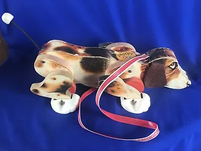 Vintage Fisher Price Snoopy Sniffer #181 Wooden Dog Hound Pull Toy Leash 1961 • $19.99