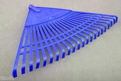 55cm Wide 22 Tooth Heavy Duty Plastic Canadian Rake Head Replacement Lawn Leaves • £7.68