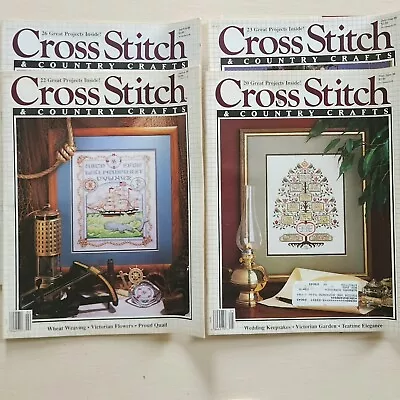 Vtg Counted Cross Stitch & Country Crafts Patterns  Projects 1980s ~ YOU CHOOSE • $3