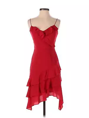 Aidan By Aidan Mattox Women Red Casual Dress 0 • $59.74