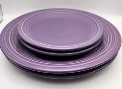 Lot Of 4 Fiestaware Lilac Purple Plates. 2 10.5  Dinner 2 Salad Homer Laughlin • $145
