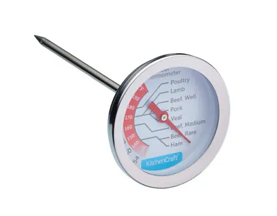 £8.60 • Buy Kitchen Craft Meat Cooking Thermometer Probe Easy Read Large Dial KCMEATTH
