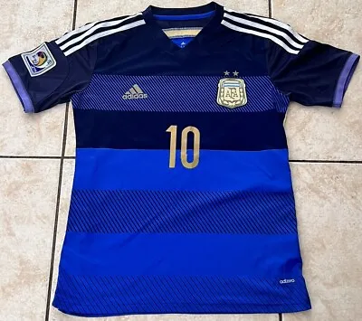Argentina 2014 2015 Away Shirt Jersey Adidas G75187 M #10 Messi • $70