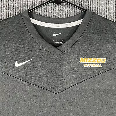 Missouri Tigers Mizzou Softball Womens Nike Large Black Short Sleeve T Shirt • $15.29