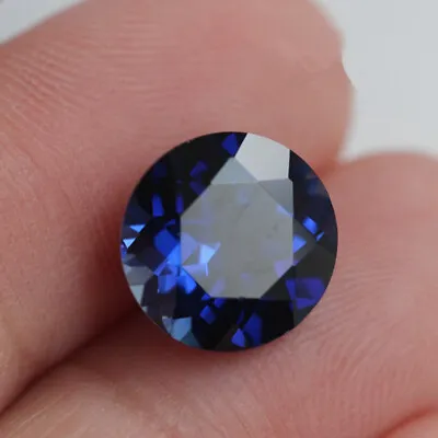 AAAA+Blue Tanzanite 7.39ct Unheated 12mm Top Round Shape Loose Gemstones New • £7.97