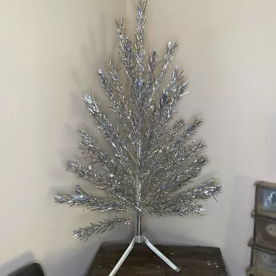 Evergleam 58 Branch Stainless Aluminum 4’ Christmas Tree/Box. Vintage. • $400