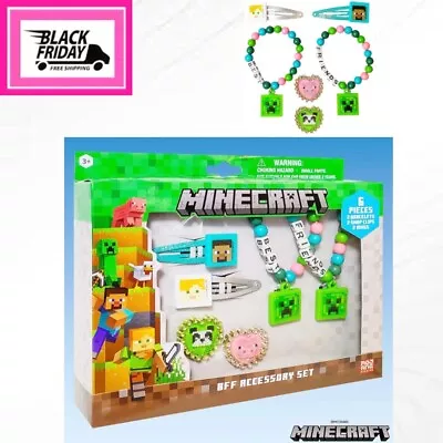 LUV HER Minecraft Girls BFF 6 Piece Toy Jewelry Box Set Ages 3 + • $17.50