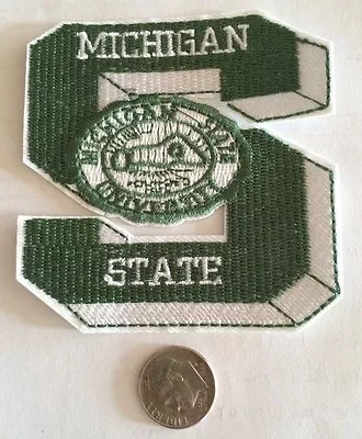 MSU Michigan State Spartans Vintage  Embroidered Iron On Patch  3  X 3  Awesome • $4.99