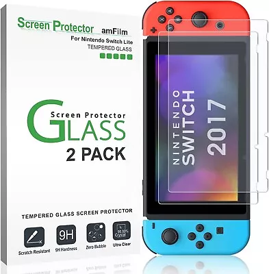 Amfilm Nintendo Switch Screen Protector (2 Pack) Premium Tempered Glass Scre.au • $12.75