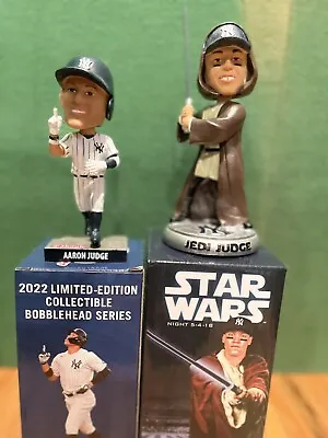 Aaron Judge Bobblehead Qty 2 SGA 2022 & 2018 Star Wars Jedi  New York Yankees • $599.99