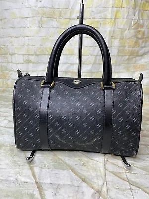 Authentic Gucci Gg Accessory Collection Vintage Boston Satchel Handbag Black • $225