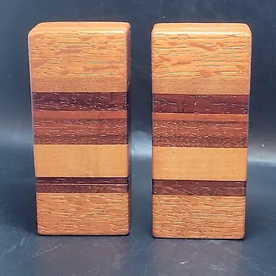 Vintage Mid Century Modern Wood Salt And Pepper Shakers Set Danish Style • $20