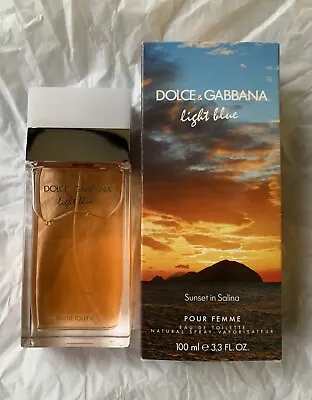 D&G Dolce & Gabbana Light Blue Sunset In Salina Femme EDT Eau De Toilette 100ml • £89