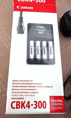 CANON CBK4-300 - Battery & Charger Kit; New Old Stock; Complete(untested); Boxed • £45