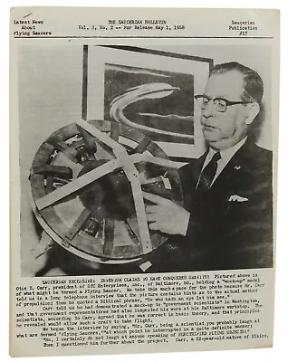 The Saucerian Bulletin Vol 3 No 2 May 1958 ~ GRAY BARKER ~ UFO George Adamski • $150