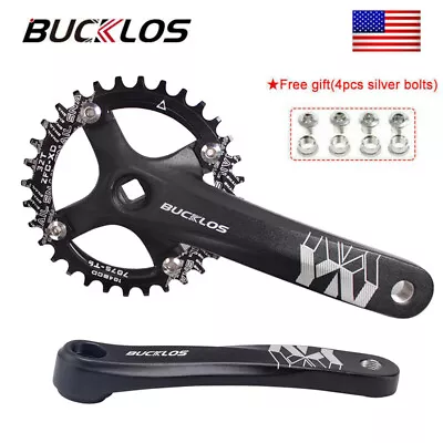 104BCD MTB Square Crankset Aluminum 32-42T Narrow Wide Round Oval Bike Chainring • $37.04