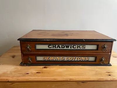 Vintage Chadwicks Cotton Haberdashery Shop Counter Cotton Display • £1000