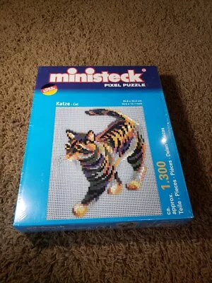 Ministeck Pixel Puzzle Katze Cat Made In Germany Sealed NEW 10.5 X 13.1 Inch • $55.24