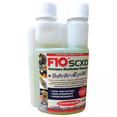 F10 SCXD Veterinary Disinfectant Cleanser 200ml • £21.81