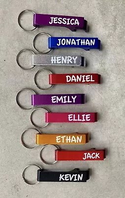 £3.49 • Buy Personalised Metal Bottle Opener Keyring 140 Designs Available