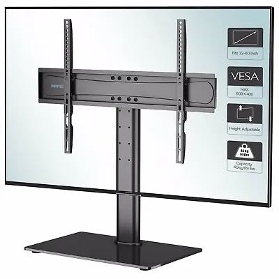 Universal Table Top Pedestal TV Stand 32 37 40 42 43 50 55 60  LCD/LED/Plasma TV • £20.99