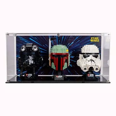 Display Case For LEGO® 3X Helmet Display Case Star Wars 75274 75276 75277 • $115.50