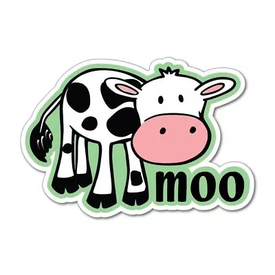 Cow Moo Cute Friends Not Food Vegan Vegetarian Farm  Car Sticker Decal • $5.99
