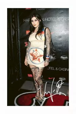 Kat Von D Autograph Signed Photo Poster Print • £6.89