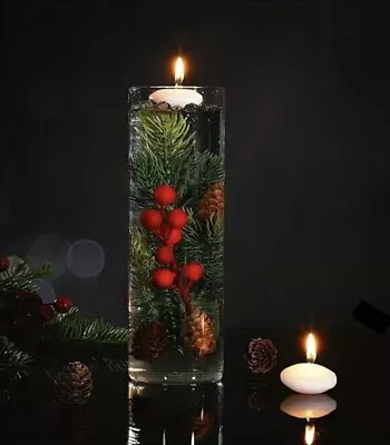 6005pcs/1pack Floating Candle Vase Table Center Decoration Christmas Holidays • $11