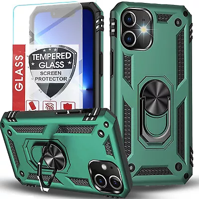 For IPhone 12/12 Pro Max/12 Mini Phone Case Cover Shockproof Stand+ Glass Screen • $7.99