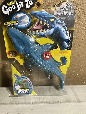 Jurassic World Heroes Of Goo Jit Zu Chomp Attack Mosasaurus Dinosaur NEW • $24.49