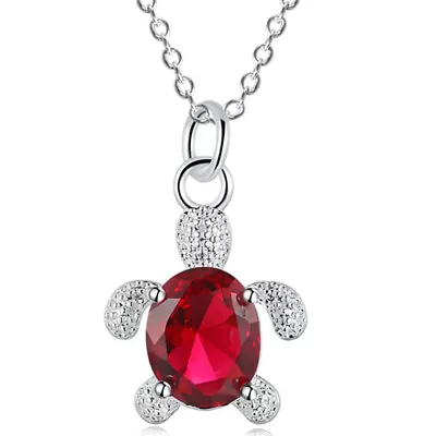 New Jewellery Top Grade Zircon Crystal Zircon Chain Turtle Pendant Necklace  • $2.37
