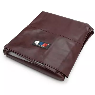 Used. Brown 7ft. Heavy Duty Leatherette Pool Table Cover (Wrinkles) • $26.29