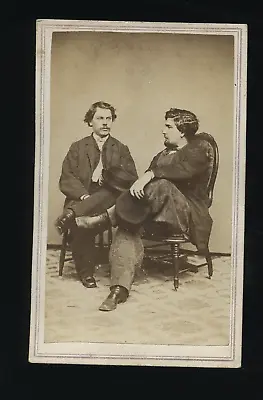 1860s CDV Of Two Wheeling West Virginia Men Civil War Era CDV • $136.13