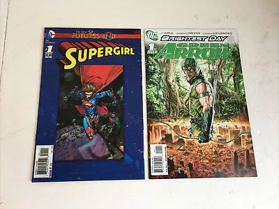 £5 • Buy 2x DC Comics Supergirl Green Arrow 1st Issue Futures End Brightest Day (CH)