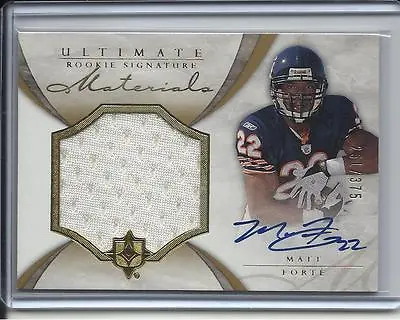 2008 Ultimate Rookie Matt Forte Jumbo Jersey Autograph Auto #d/375 Chicago Bears • $49.95