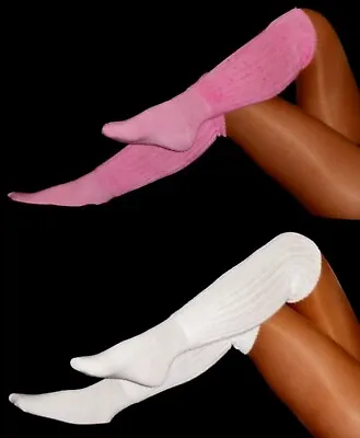 2=1 Pink & White Slouch Socks Scrunchie Soccer Hooters Uniform Run Walk Hike Soc • $16.14