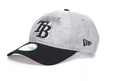 Tampa Bay Rays Baseball Fitted Grey And Black Wool Blend Cap 141312 • $14.96