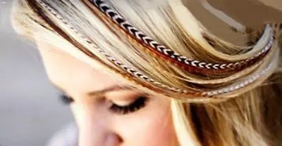 9 -12 Inch Long Beautiful Natural Beige & Brown Feathers For Hair Extension Feat • $14.99