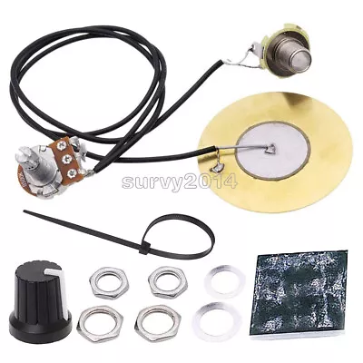 Piezo Contact Microphone Pickup Transducer For Guitar Ukulele Violin 1Pot 1 Jack • $5.18