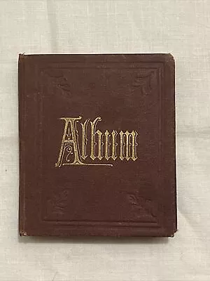 Antique Miniature Photo Album Full Gem Tintypes Men Women Children Photographs • $224.10