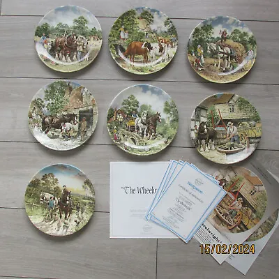 Life On The Farm Horses 7 Collectors Plates Certificates Wedgwood By L Chapman • £29.95