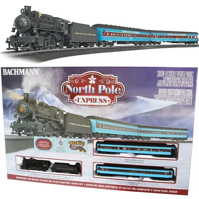 NEW Bachmann North Pole Express Train Set W/E-Z Track HO Scale FREE US SHIP • $249.99