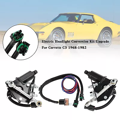 Electric Headlight Conversion Kit Upgrade For Corvette C3 1968-1982 • $399.65