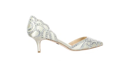 $198.99 • Buy Badgley Mischka Womens Ginny Ivory D’Orsays Size 7.5 (1563300)