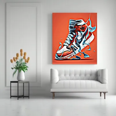 Custom Air Jordan Shoe Canvas Wall Art Poster Gifts Gift Sale- Michael Jordan • $87.98
